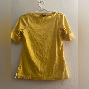 Lauren Ralph Lauren Yellow Top